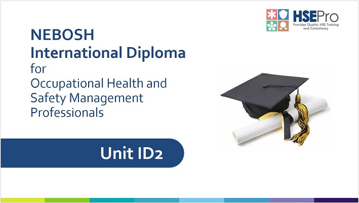 NEBOSH International Diploma Course – Unit ID2 only
