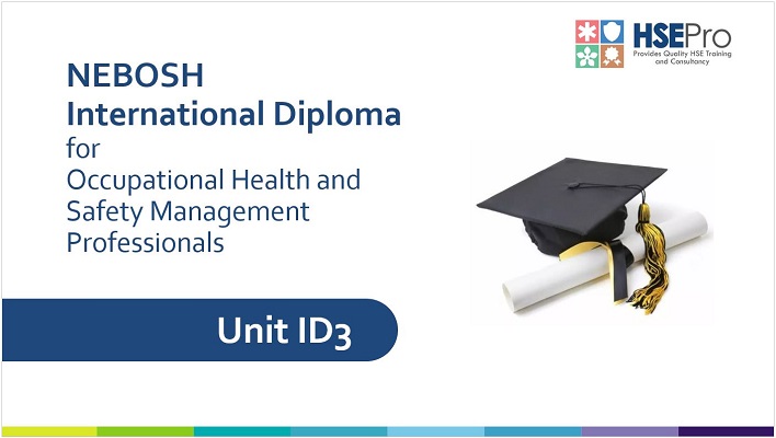 NEBOSH Level 6 International Diploma Course – DI3 only